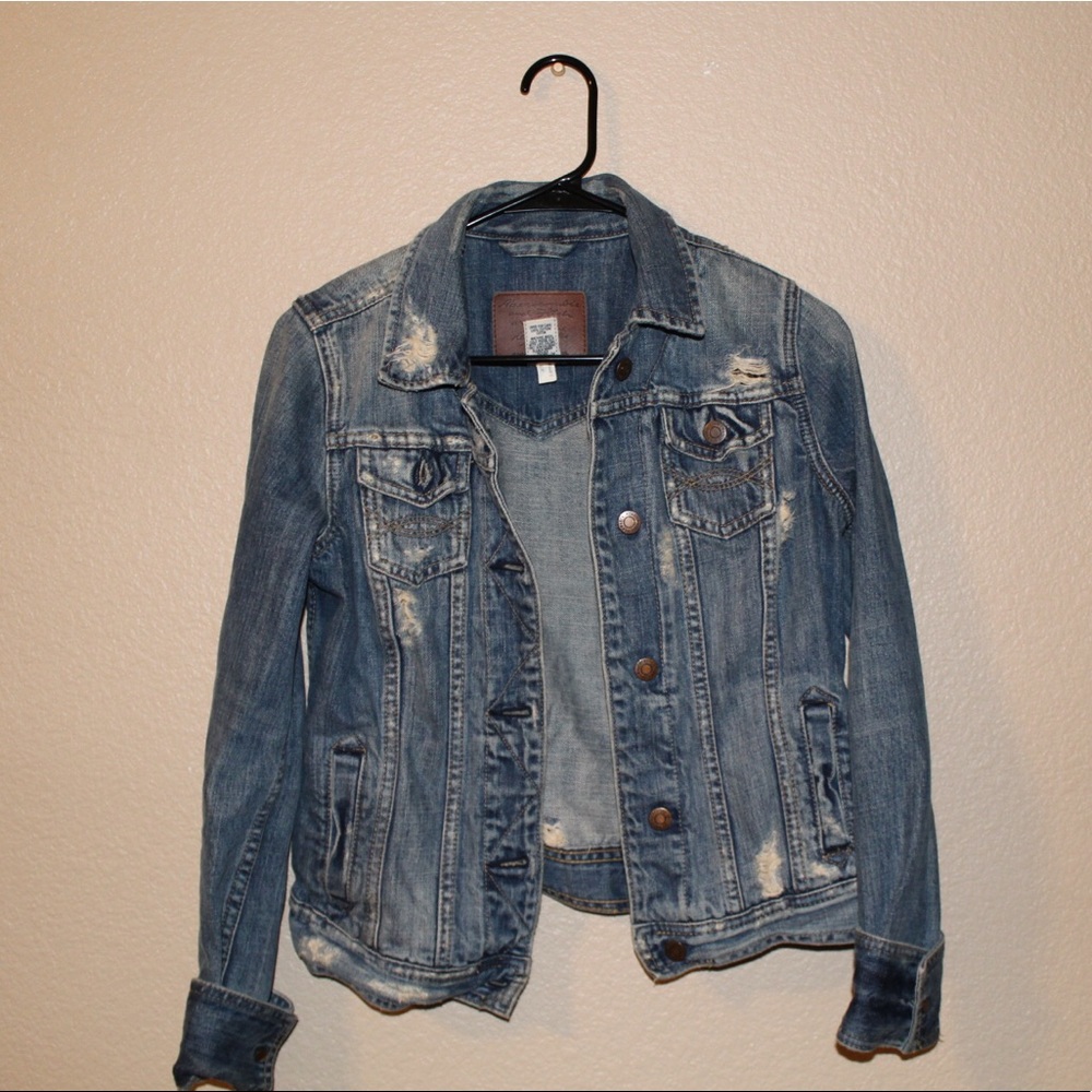 Abercrombie and Fitch Distressed Jean Jacket